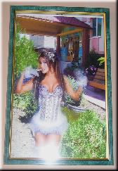 Коллаж Аастраханская танцовщица варьете на фоне гостиницы Интурист СПА. Размер 30 х 21 см. Рамка и стекло Стоимость 250 руб.