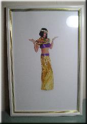 Коллаж Аастраханская танцовщица belly dance. Размер 30 х 21 см. Рамка и стекло Стоимость 250 руб.